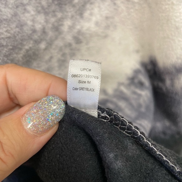 Cuddl duds sweater fleece wear with stretch grey ombre size Medium - Picture 10 of 11